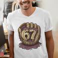 67 Ice Cream Drip Six Seven Baseball Premium Tri-Blend Men's V-Neck T-Shirt 67 Ice Cream Drip Six Seven Baseball Premium Tri-Blend Men's V-Neck T-Shirt