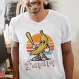 Bananas Baseball Sunset Retro Fruit Sports Boys Kids Men Premium Tri-Blend Men's V-Neck T-Shirt Bananas Baseball Sunset Retro Fruit Sports Boys Kids Men Premium Tri-Blend Men's V-Neck T-Shirt