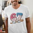 Baseball 67 Kids Ice Cream Drip Six Seven Youth Boys Men's V-Neck T-Shirt Baseball 67 Kids Ice Cream Drip Six Seven Youth Boys Men's V-Neck T-Shirt