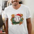 Baseball Christmas Scoreboard Celebration Premium Tri-Blend Men's V-Neck T-Shirt Baseball Christmas Scoreboard Celebration Premium Tri-Blend Men's V-Neck T-Shirt