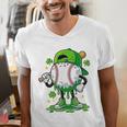 Baseball Drip Ice Cream Apparel Boy Youth St Patrick’s Day Men's V-Neck T-Shirt Baseball Drip Ice Cream Apparel Boy Youth St Patrick’s Day Men's V-Neck T-Shirt
