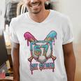 Baseball Drip Number 67 Player 6-7 Six Seven Meme Gen Alpha Men's V-Neck T-Shirt