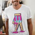 Baseball Ice Cream Drip Boys Glove Sprinkles Baseball Lover Men's V-Neck T-Shirt Baseball Ice Cream Drip Boys Glove Sprinkles Baseball Lover Men's V-Neck T-Shirt