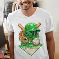 Baseball Life Style Ice Cream Drip Green Premium Tri-Blend Men's V-Neck T-Shirt Baseball Life Style Ice Cream Drip Green Premium Tri-Blend Men's V-Neck T-Shirt