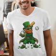 Baseball St Patricks Day Leprechaun Boys Girls Men Women Men's V-Neck T-Shirt