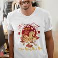 Chuc Mung NAM Moi 2026 Vietnamese Lunar New Year Of Horse Raglan Baseball Tee Men's V-Neck T-Shirt
