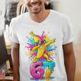 Dabbing Banana 67 Drip Baseball Drip Six Seven Joke Premium Tri-Blend Men's V-Neck T-Shirt Dabbing Banana 67 Drip Baseball Drip Six Seven Joke Premium Tri-Blend Men's V-Neck T-Shirt