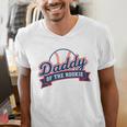 Dad Daddy Of The Rookie Baseball Men's V-Neck T-Shirt Dad Daddy Of The Rookie Baseball Men's V-Neck T-Shirt