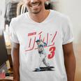 Edwin Diaz Los Angeles D Baseball Players MLBEDD204M Men's V-Neck T-Shirt