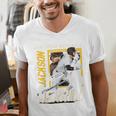 Jackson Merrill San Diego MLB Baseball Player MLBJME203M Men's V-Neck T-Shirt Jackson Merrill San Diego MLB Baseball Player MLBJME203M Men's V-Neck T-Shirt