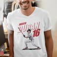 Jarren Duran Boston MLB Baseball Players MLBJDU204M Men's V-Neck T-Shirt