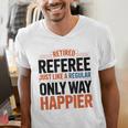 Retired Basketball Referee For Baseball Refs Men's V-Neck T-Shirt Retired Basketball Referee For Baseball Refs Men's V-Neck T-Shirt