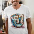 Six Seven Baseball Lifestyle 67 Meme Gen Alpha Slang Premium Tri-Blend Men's V-Neck T-Shirt