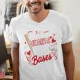 Stealing Hearts Like I Steal Bases Softball Baseball Batter Men's V-Neck T-Shirt Stealing Hearts Like I Steal Bases Softball Baseball Batter Men's V-Neck T-Shirt