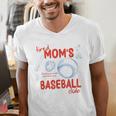 Tired Baseball Mom Club Baseball Mama Mother's Day Men's V-Neck T-Shirt Tired Baseball Mom Club Baseball Mama Mother's Day Men's V-Neck T-Shirt