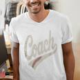 Vintage Baseball Coach Men's V-Neck T-Shirt Vintage Baseball Coach Men's V-Neck T-Shirt