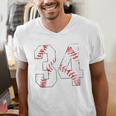 Vintage Distressed Baseball Number 34 Jersey Player Uniform Men's V-Neck T-Shirt Vintage Distressed Baseball Number 34 Jersey Player Uniform Men's V-Neck T-Shirt