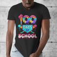 100 Days Of School Baseball Boys Kids Men's V-Neck T-Shirt 100 Days Of School Baseball Boys Kids Men's V-Neck T-Shirt