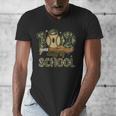 100 Days Of School Baseball Camo Boys Kids 100th Day Men's V-Neck T-Shirt