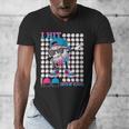 100 Days Of School Baseball Drip Boys Kids 100th Day School Men's V-Neck T-Shirt 100 Days Of School Baseball Drip Boys Kids 100th Day School Men's V-Neck T-Shirt
