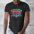 100 Days Of School Baseball Drip Ice Cream Costume Teachers Men's V-Neck T-Shirt 100 Days Of School Baseball Drip Ice Cream Costume Teachers Men's V-Neck T-Shirt