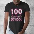 100 Days Of School Baseball Ice Cream Drip 100th Day Boys Men's V-Neck T-Shirt 100 Days Of School Baseball Ice Cream Drip 100th Day Boys Men's V-Neck T-Shirt