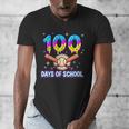 100 Days Of School Baseball Ice Cream Drip Kids Boys Teacher Men's V-Neck T-Shirt 100 Days Of School Baseball Ice Cream Drip Kids Boys Teacher Men's V-Neck T-Shirt