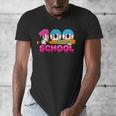 100 Days Of School Baseball Ice Cream Drip For Teacher Kid Men's V-Neck T-Shirt 100 Days Of School Baseball Ice Cream Drip For Teacher Kid Men's V-Neck T-Shirt
