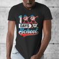 100 Days Of School Boys Baseball Drip 100th Day Dabbing Ball Men's V-Neck T-Shirt 100 Days Of School Boys Baseball Drip 100th Day Dabbing Ball Men's V-Neck T-Shirt