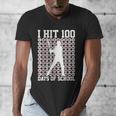 100 Days Of School Boys Kids 100th Day Balls For Baseball Men's V-Neck T-Shirt