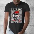 100 Days Of School Retro Baseball Sport For Boys Teachers Men's V-Neck T-Shirt 100 Days Of School Retro Baseball Sport For Boys Teachers Men's V-Neck T-Shirt