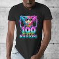 100 Drippy Days Of School Baseball Ice Cream 100th Day Boys Men's V-Neck T-Shirt 100 Drippy Days Of School Baseball Ice Cream 100th Day Boys Men's V-Neck T-Shirt
