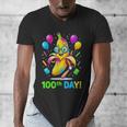 100th Day Of School Banana Baseball Drip For Kids Youth Girl Men's V-Neck T-Shirt 100th Day Of School Banana Baseball Drip For Kids Youth Girl Men's V-Neck T-Shirt