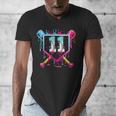 11th Birthday Boys Baseball Ice Cream Drip Boys Baseball Men's V-Neck T-Shirt 11th Birthday Boys Baseball Ice Cream Drip Boys Baseball Men's V-Neck T-Shirt