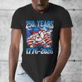250 Years 1776 2026 250th Baseball American Flag 4th Of July Men's V-Neck T-Shirt