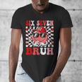 6 7 Bruh Six Seven Valentine Heart Baseball Men's V-Neck T-Shirt 6 7 Bruh Six Seven Valentine Heart Baseball Men's V-Neck T-Shirt