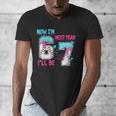 Now Im 6 Next Year I'Ll Be 7 Baseball Ice Cream Drip 67 Meme Men's V-Neck T-Shirt