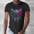 67 Baseball Drip Six Seven Gen Alpha Slag Men's V-Neck T-Shirt 67 Baseball Drip Six Seven Gen Alpha Slag Men's V-Neck T-Shirt