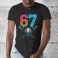 67 Baseball Meme Cool Drip Number 67 Player Or 67th Birthday Men's V-Neck T-Shirt 67 Baseball Meme Cool Drip Number 67 Player Or 67th Birthday Men's V-Neck T-Shirt