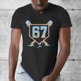 67 Ice Cream Drip Baseball Meme Six Seven Gen Alpha Men's V-Neck T-Shirt