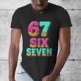 67 Ice Cream Drip Baseball Six Seven 6-7 Meme Teen Boy Men's V-Neck T-Shirt