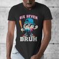 67 Six Seven Baseball Ice Cream Drip Number 67 Player Men's V-Neck T-Shirt 67 Six Seven Baseball Ice Cream Drip Number 67 Player Men's V-Neck T-Shirt