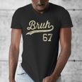 67 Six Seven Bruh Meme Baseball Style Vintage Men's V-Neck T-Shirt