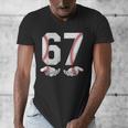 67 Six Seven Number 6 7 Meme Baseball Six Seven For Boys Men Men's V-Neck T-Shirt 67 Six Seven Number 6 7 Meme Baseball Six Seven For Boys Men Men's V-Neck T-Shirt
