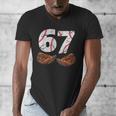 67 Trend Baseball Six Seven Number For Boys Men Men's V-Neck T-Shirt