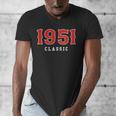 75 Year Old 1951 Classic Baseball Fan 75th Birthday Men's V-Neck T-Shirt