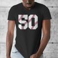 Baseball 1976 50th Birthday Vintage 50 Years Old Retro Men's V-Neck T-Shirt