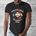 Baseball 2026 Puerto Rico Island Pride Sports Theme Men's V-Neck T-Shirt Baseball 2026 Puerto Rico Island Pride Sports Theme Men's V-Neck T-Shirt
