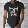 Baseball 4 Year Old Ice Cream Drip 4th Birthday Boy Number 4 Men's V-Neck T-Shirt Baseball 4 Year Old Ice Cream Drip 4th Birthday Boy Number 4 Men's V-Neck T-Shirt