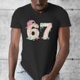 Baseball 67 Dripping Six Seven Drip Boys Gen Z Men's V-Neck T-Shirt Baseball 67 Dripping Six Seven Drip Boys Gen Z Men's V-Neck T-Shirt